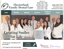 Tablet Screenshot of chesterlandfamilydentalcare.com